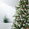 6.5 ft Frosted Iceland Pine Christmas Tree with Red Berries and Pine Cones